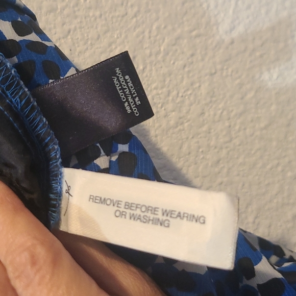 Ann Taylor blue & black spotted Trouser Pants size 6 - Picture 10 of 10